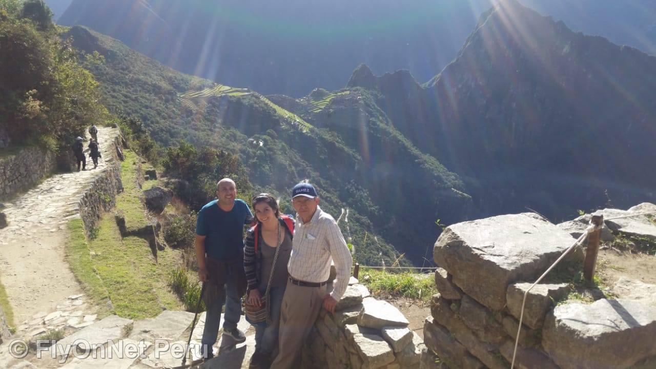 Álbum de fotos: Chegada do grupo de caminhantes a Machu Picchu