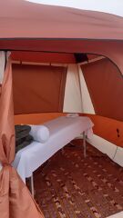 Tenda dedicada ao spa durante a caminhada na Trilha Inca Imperial